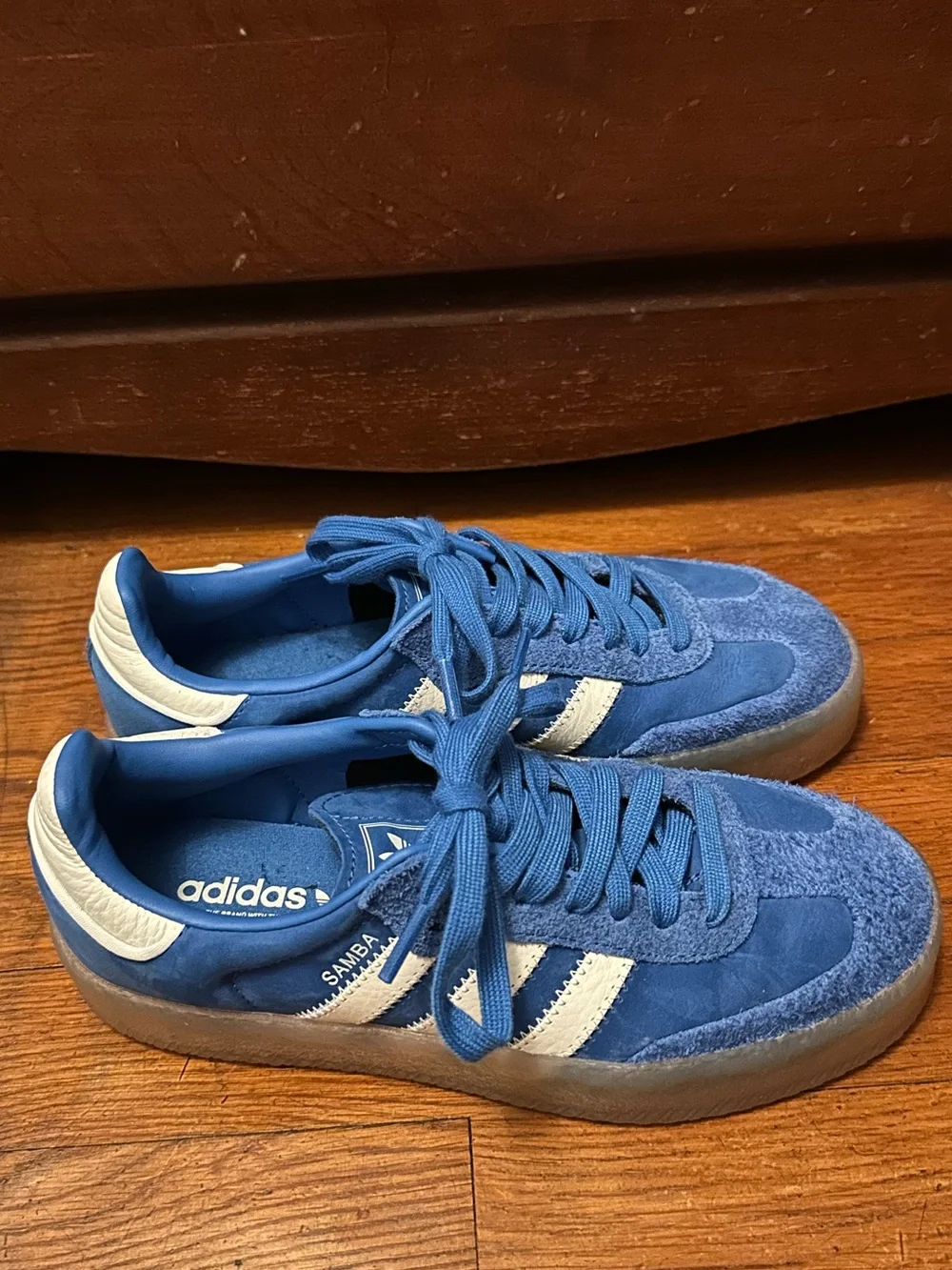 Adidas blue Sambae sneakers